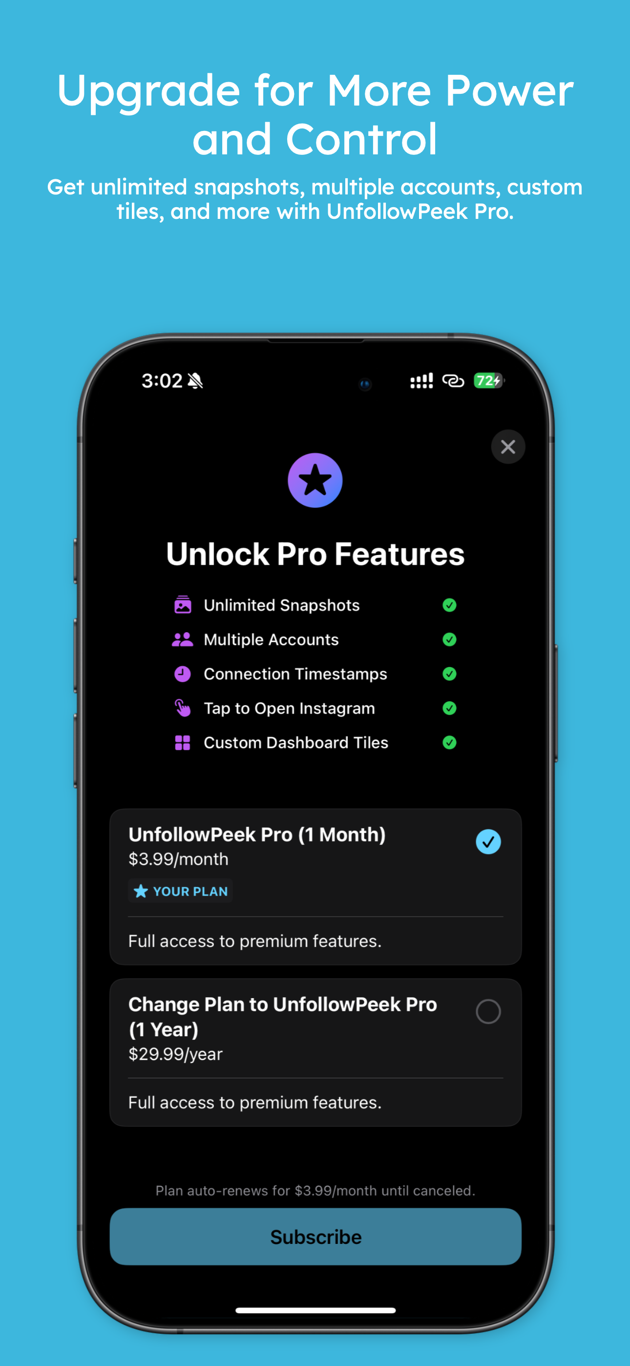 Pro Features - Upgrade for more power and control